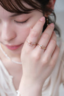 Pearl heart ring / 2set