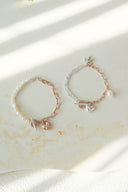 emiru x momota / Heart ribbon bracelet ( 3charm set )
