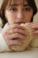 Knit wave  ring
