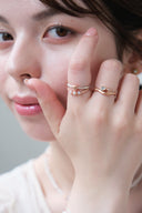 Pearl heart ring / 2set