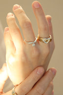 Buckle heart ring