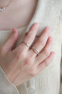 Waxing moon ring