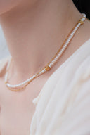 Pearl 2set flower necklace