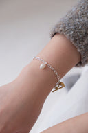 emiru x momota / Heart ribbon bracelet ( 3charm set )