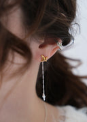 Crescent pierce / star charm