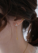 Crescent pierce / star charm
