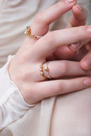 Pearl heart ring / 2set