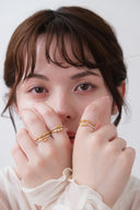 Pearl heart ring / 2set