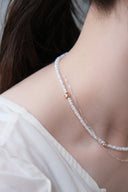Pearl 2set flower necklace