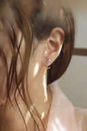 rose pierce / 葉っぱチャーム付き