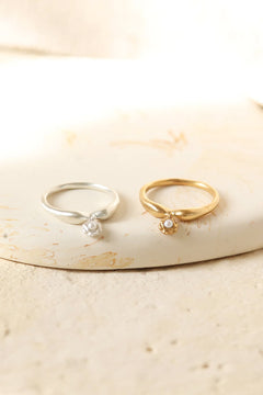 Swing pearl ring / サイズオーダー / シルバー