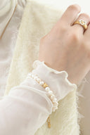 Baroque heart bracelet