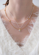 Perfume bottle necklace / Heart