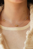 3motif necklace / Heart,Moon,Star