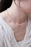 Pearl 2set flower necklace