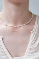 Pearl 2set flower necklace