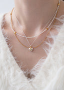 Perfume bottle necklace / Heart