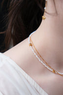 Pearl 2set flower necklace