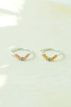 frill collar ring / サイズオーダー / ピンクゴールド