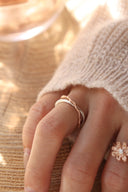 Frill double ring