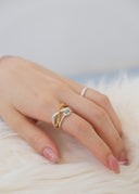 frill layered ring