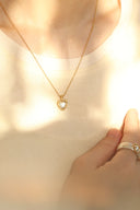 Shell heart necklace