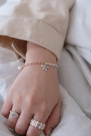 emiru x momota / Heart ribbon bracelet ( 3charm set )
