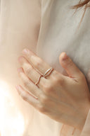 Layerd 2tone ring