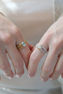 Mesh gem ring