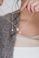 Heart ribbon necklace  / emiru  x momota