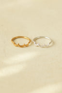 twinkle scallop ring