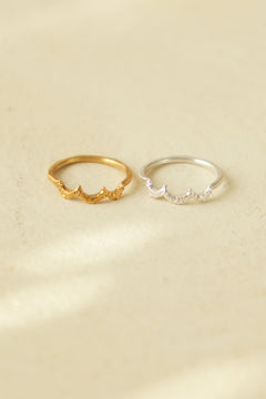 twinkle scallop ring / シルバー / サイズオーダー
