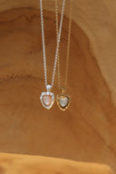 Shell heart necklace