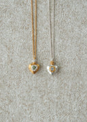 Perfume bottle necklace / Heart