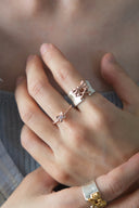 butterfly gem ring
