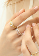 Layerd 2tone ring