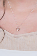 Heart ribbon necklace  / emiru  x momota