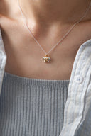 Perfume bottle necklace / butterfly