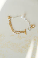 emiru x momota / Heart ribbon bracelet ( 3charm set )