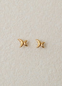 Crescent pierce / star charm