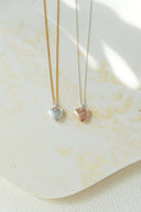 Heart ribbon necklace  / emiru  x momota