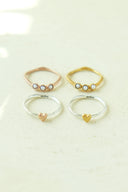Pearl heart ring / 2set