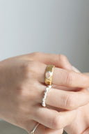 2tone gem ring / M