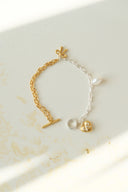 emiru x momota / Heart ribbon bracelet ( 3charm set )