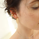 Pleats ear cuff