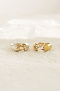 corset ribbon ring / サイズオーダー / シルバー