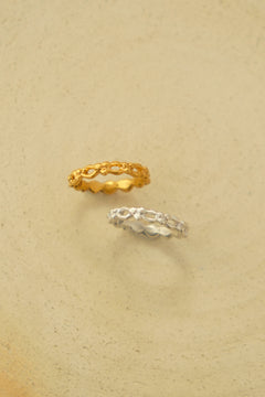 Knit grain  ring / サイズオーダー / シルバー