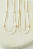 Pearl 2set flower necklace