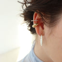Pleats ear cuff