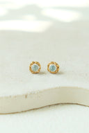 Flower 2tone gem pierce